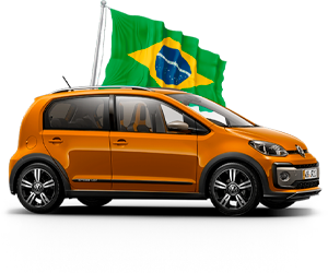 Carro com bandeira Universo AGV